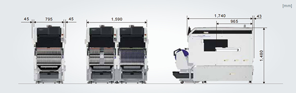 富士貼片機外形尺寸